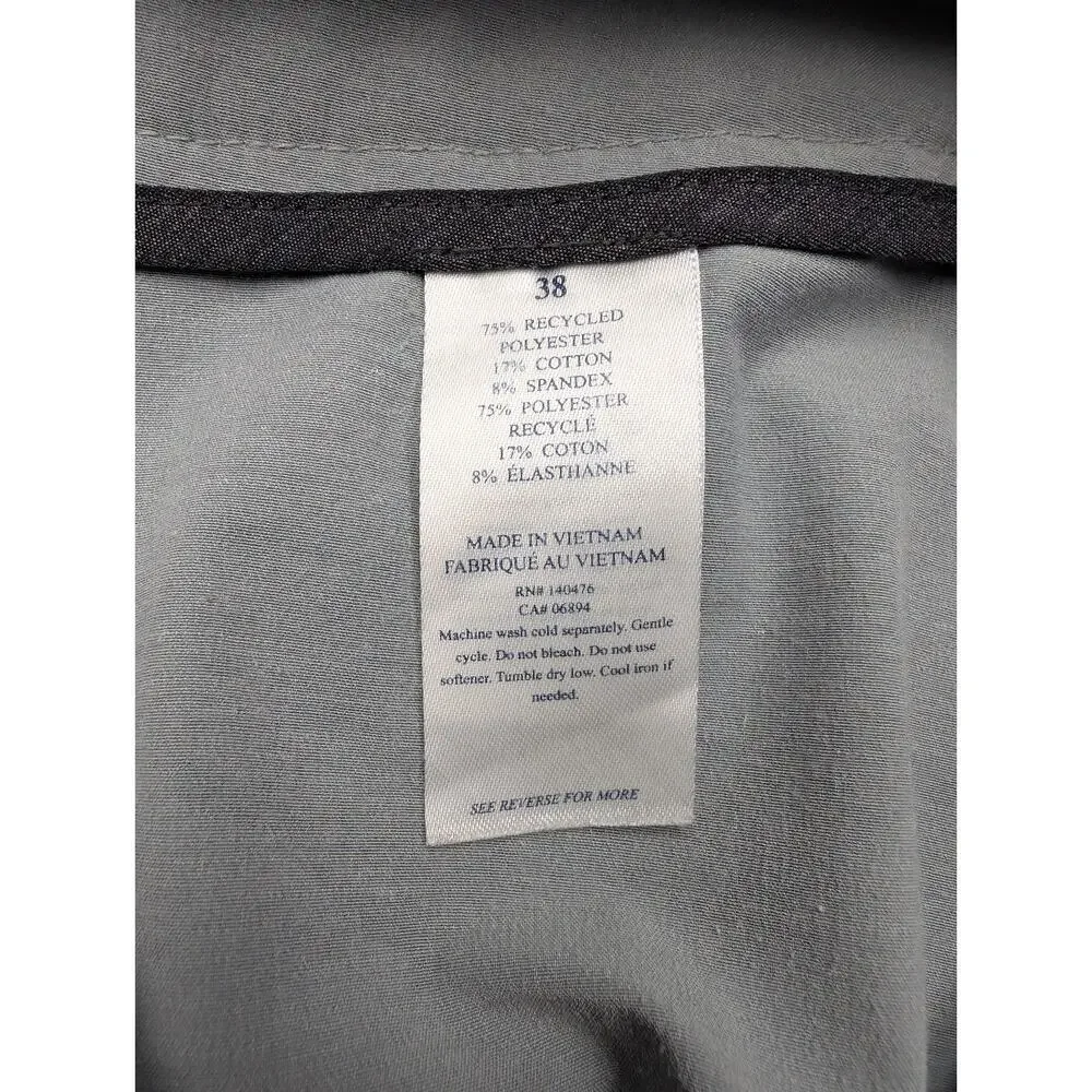 Faherty All Day Shorts Mens 38 Gray Lightweight Athleisure Golf Outdoor Stretch